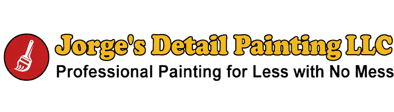 Jorge's Detail Painting LLC logo with paintbrush icon